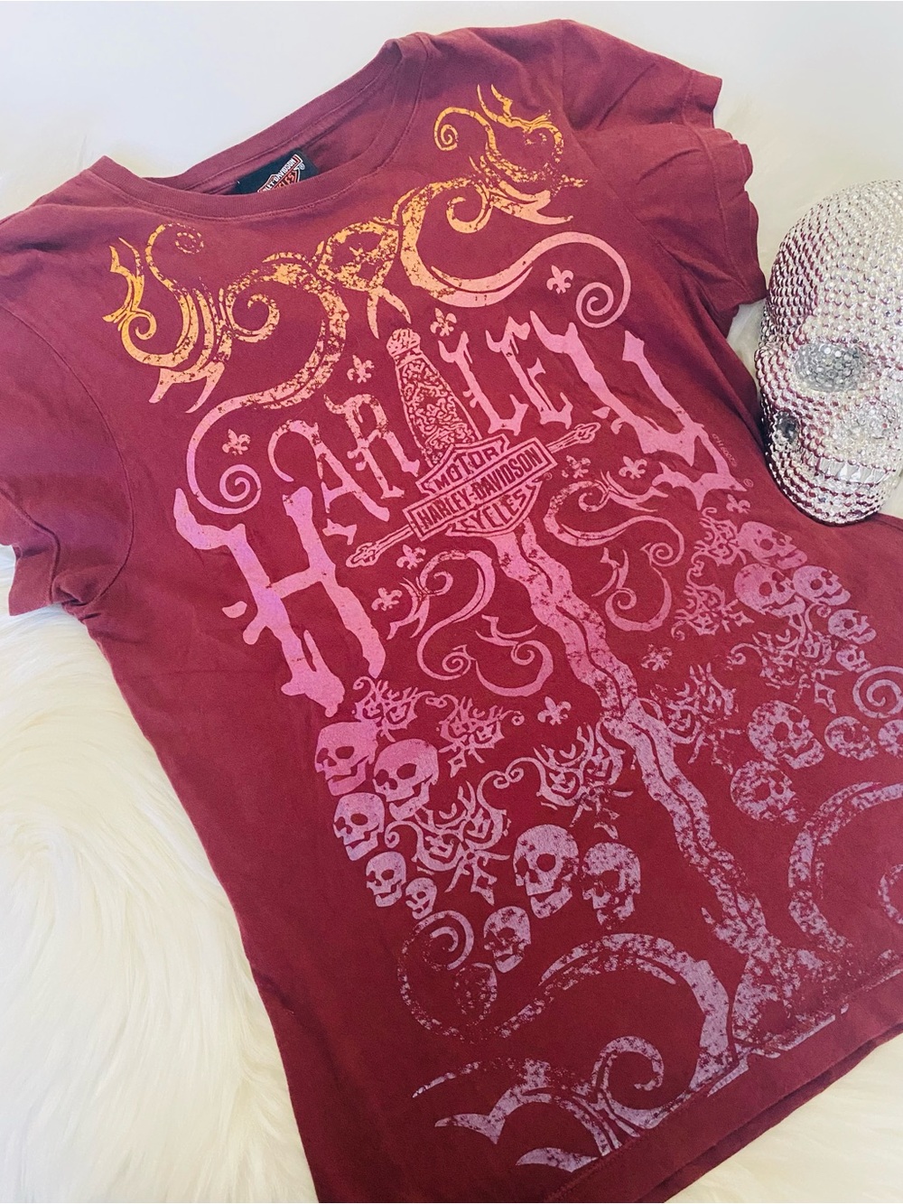 Harley Davidson- Women’s Skull T-shirt